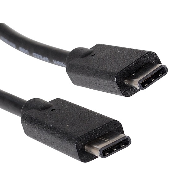 Kábel - USB-C (2m; fekete; USB-C apa be-/kimenet; USB3.1 Gen2 kompatibilis; 10Gbps)