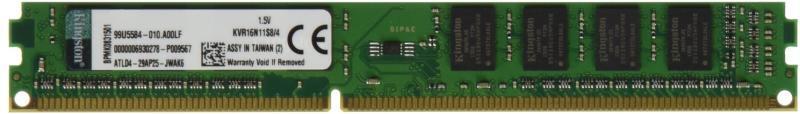 4GB DDR3 1600MHz CL11 DIMM (KVR16N11S8/4)