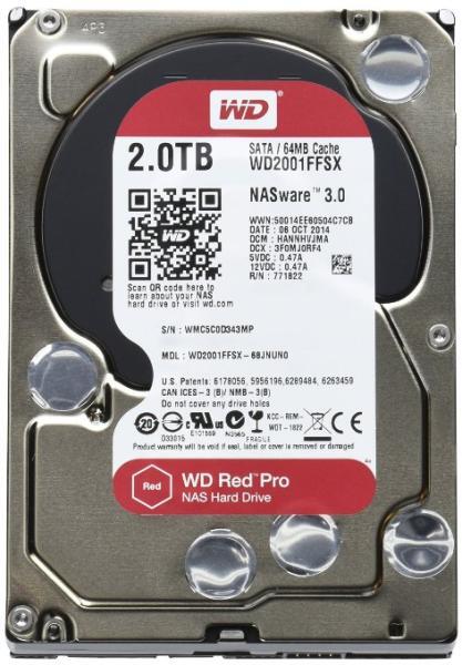 Red Pro (NAS) - 2TB 7200rpm DATA3 64MB 3.5"