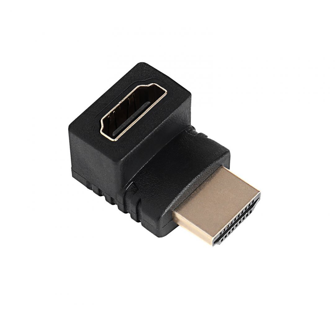 Akyga AK-AD-70 HDMI-M / HDMI-F 90° felfelé adapter Black Akyga AK-AD-70 HDMI-M / HDMI-F 90° felfelé adapter Black